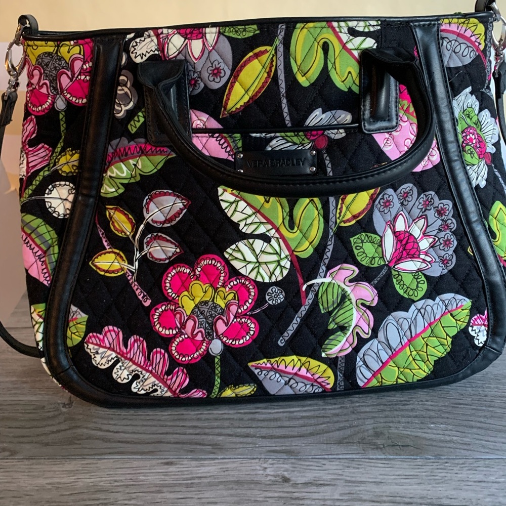 NEW Vera Bradley Trapeze Tote in “Moon Blooms”